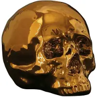 Seletti Memorabilia gold my skull decoratie object - 10415_ORO