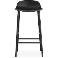 Normann Copenhagen Form Chair barkruk metalen poten Zwart