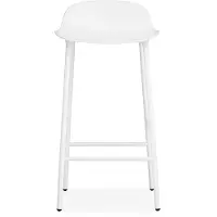 Normann Copenhagen Form Chair barkruk metalen poten wit