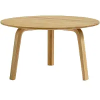 HAY Bella Salontafel Oiled Solid Oak | Ø 60 cm x H 32 cm