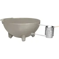 Weltevree | Dutchtub Original | Hottub Houtgestookt | Jacuzzi, Zwembad, Bad Voor Buiten | Kiezelgrijs RAL 7032 | Polyester | Hottub voor Buiten | 600 Liter