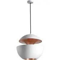 DCW éditions - Here Comes The Sun Hanglamp Ø450 Wit/Koper