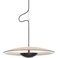 Marset Hanglamp Ginger, dimbaar, hout licht, Woon-/ Eetkamer, Hout, Design, Hanglamp
