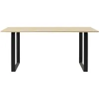 Muuto 70/70 eettafel 170x85 cm Oak veneer-Plywood-Black
