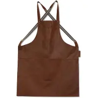 Dutchdeluxes Schort Dutchdeluxes Suspender Serie Apron Classic Brown