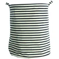 House Doctor Stripes Wasmand - Wasmanden Katoen Black - 205720120