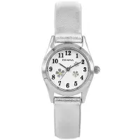 Prisma Little Flower Wit Meisjes Horloge met Metallic Horlogeband (Wit)