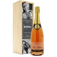 Yoursurprise Champagne in bedrukte kist - René Schloesser rosé (750ml)