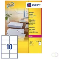 Avery Etiket L7173-100 99.1x57mm wit 1000 stuks
