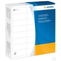 Herma Computeretiketten 8230 eindloos 88,9x23,0 mm 3-banen wit papier mat 18000 st.