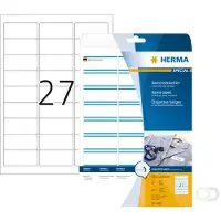 Herma Naambadge etiket 4513 63.5x29.6mm wit/blauw