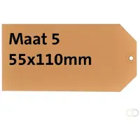 Hf2 Label karton Nr5 200gr. 55x110mm 1000 st.