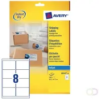 Avery Etiket J8165-25 99.1x67.7mm wit 200 stuks