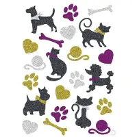 Herma 3273 Stickers Katten+Honden, glittery