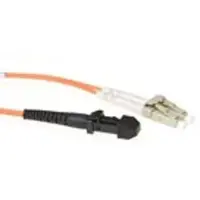 ACT RL9110 Glasvezel Patchkabel Duplex | MTRJ en LC connectoren | LSZH | Multimode | 62.5/125 | OM1 | 10 meter
