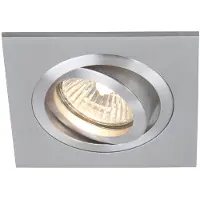 Steinhauer Inbouwspot Vespo Square 10cm metaalgrijs