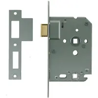 Nemef Insteekslot Badkamerslot Wc-slot 1264/4 - Wit Gelakt - 63mm