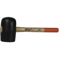 Deltafix Skan rubberhamer 83mm zwart zacht
