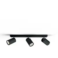Philips Kosipo opbouwspot - 3-lichts - zwart