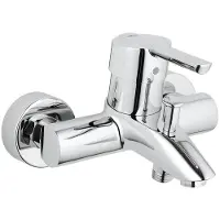 GROHE Badkraan feel met omstel en koppelingen chroom