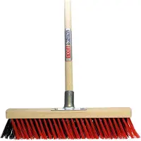 Kippers Rijssen - X-bezem - Buiten - 40 cm - Rood/Zwart