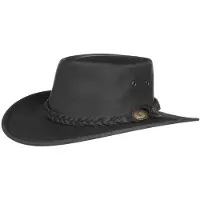 Barmah Squashy Outback Leather Hat by BARMAH
