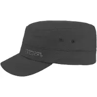 Kangol Katoenen Twill Legerpet Unisex Militaire Stijl Hoed Zwart Klein/Medium