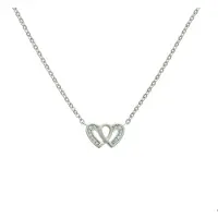 Trendjuwelier huiscollectie 1322375 Zilveren Ketting Hart En Zirkonia 41 + 4 cm
