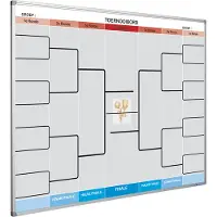 Smit Visual Whiteboard met Toernooi-print - 90 x 120 cm