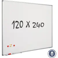 Smit Visual whiteboard, gelakt staal, magnetisch, 240 x 120 cm