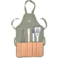 Esschert Design Bbq schort met gereedschap