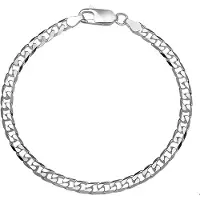 Vigor armband geslepen gourmet 4,0 mm - Zilver