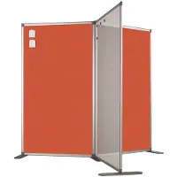 Smit Visual Scheidingswand dubbelzijdig - Prikbord - 110x80 cm