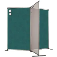 Smit Visual Scheidingswand dubbelzijdig - Prikbord - 140x100 cm