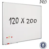Smit Visual whiteboard, emaille, magnetisch, 200 x 120 cm