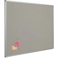 Smit Visual Prikbord bulletin 16mm grijs - 120x240 cm
