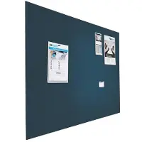 Smit Visual Prikbord bulletin - Zwevend - 120x200 cm - Blauw