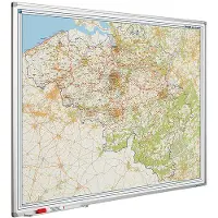 Smit Visual Whiteboard landkaart - België postcodes