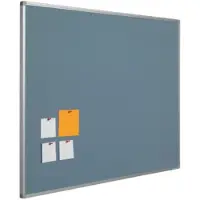 Smit Visual Prikbord bulletin 16mm blauw - 45x60 cm