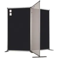 Smit Visual Scheidingswand dubbelzijdig - Prikbord - 180x120 cm