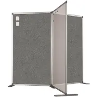 Smit Visual Scheidingswand dubbelzijdig - Prikbord - 180x100 cm