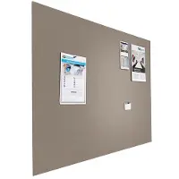 Smit Visual Prikbord bulletin - Zwevend - 60x90 cm - Grijs
