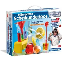 Clementoni Wetenschap & Spel - Mijn Eerste Scheikundedoos - Experimenteerdoos met 100 Experimenten - Laboratorium Speelgoed - 8+ Jaar
