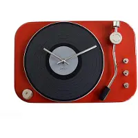 Invotis Klok Platenspeler - Rood