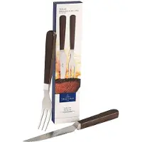 Villeroy & Boch Pizza & Steak Bestek Set 2st Texas, Bestek, Bruin, Zilver
