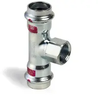 Viega Prestabo 1117.2 staal pers T-stuk schroefbus 22x3/4"x22mm
