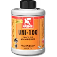Griffon UNI-100 PVC-Lijm - Flacon Met Borstel - 1000ml