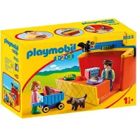 Playmobil 1.2.3 Briefcase Market Geel