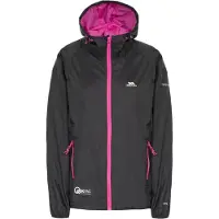 Trespass Vrouwen, Buitenjas, QIKPAC Dames Regenjas (XXL), Zwart, XXL