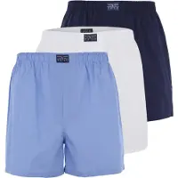 Ralph Lauren Boxershorts 'Open' navy / lichtblauw / wit